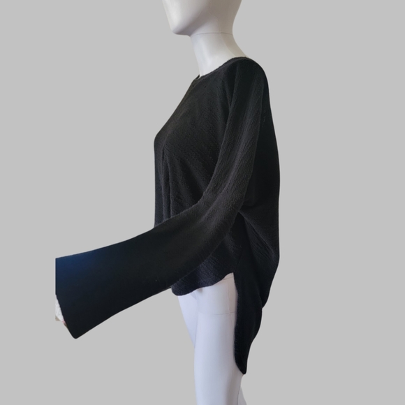 Earthbound trading Co. Poly Cotton Blend Oversized High-Low Drop Sleeve Tunic - Picture 1 of 10